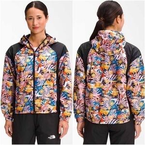 North Face Hydrenaline 2000 Boho Retro Print Athletic Rain Sport Hoodie Jacket